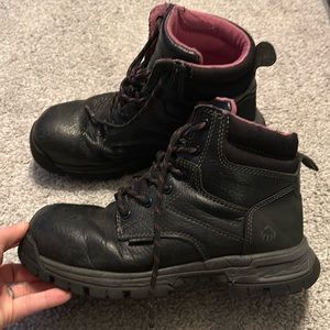 Wolverine Piper Waterproof Composite‎ Toe Work Boots, Black, Women's 8 M